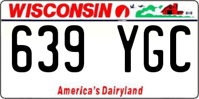 WI license plate 639YGC