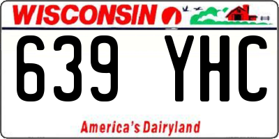 WI license plate 639YHC