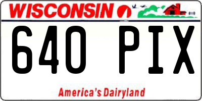 WI license plate 640PIX