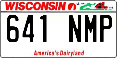 WI license plate 641NMP