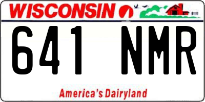 WI license plate 641NMR