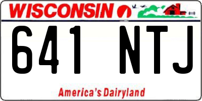 WI license plate 641NTJ