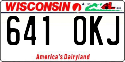 WI license plate 641OKJ