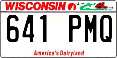 WI license plate 641PMQ