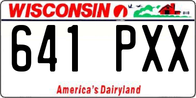 WI license plate 641PXX