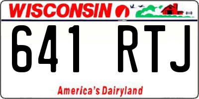 WI license plate 641RTJ