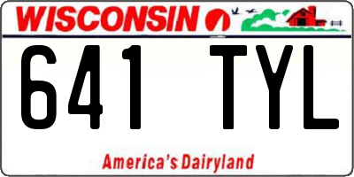 WI license plate 641TYL
