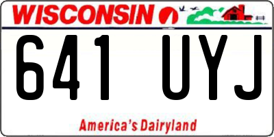 WI license plate 641UYJ