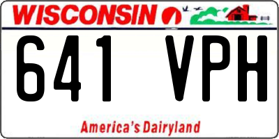 WI license plate 641VPH