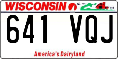 WI license plate 641VQJ
