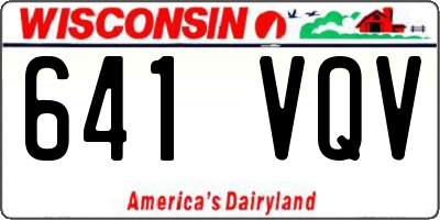 WI license plate 641VQV