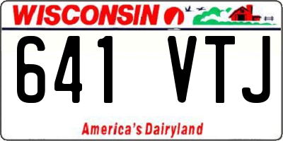 WI license plate 641VTJ
