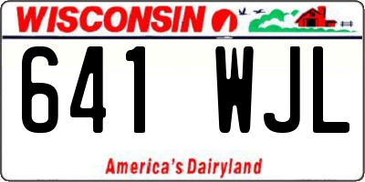 WI license plate 641WJL