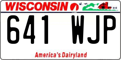WI license plate 641WJP