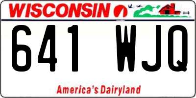 WI license plate 641WJQ