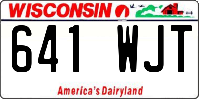 WI license plate 641WJT