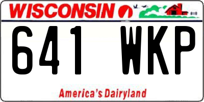 WI license plate 641WKP