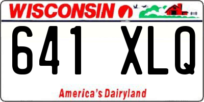 WI license plate 641XLQ