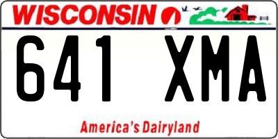 WI license plate 641XMA