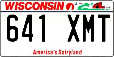 WI license plate 641XMT