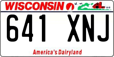 WI license plate 641XNJ