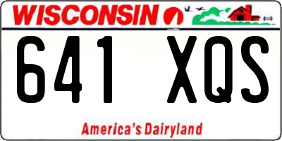 WI license plate 641XQS