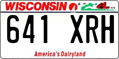 WI license plate 641XRH