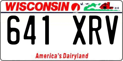 WI license plate 641XRV