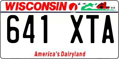 WI license plate 641XTA