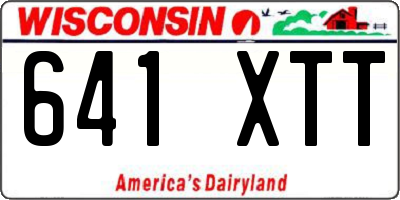 WI license plate 641XTT