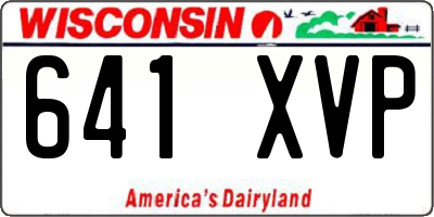 WI license plate 641XVP
