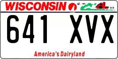 WI license plate 641XVX