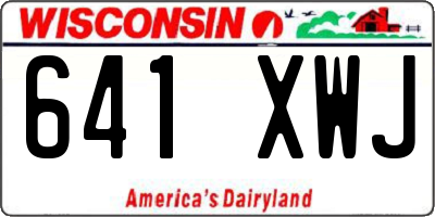 WI license plate 641XWJ