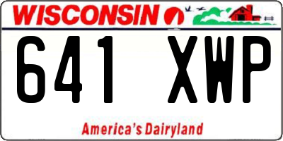 WI license plate 641XWP