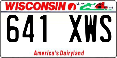 WI license plate 641XWS