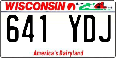 WI license plate 641YDJ