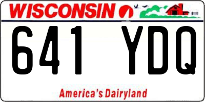 WI license plate 641YDQ