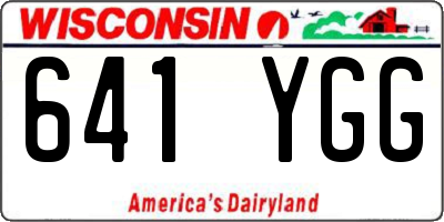 WI license plate 641YGG