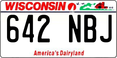 WI license plate 642NBJ
