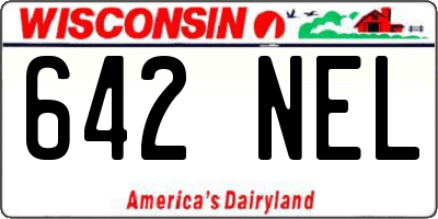 WI license plate 642NEL