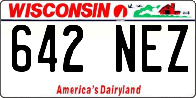 WI license plate 642NEZ