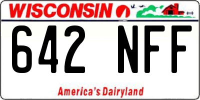 WI license plate 642NFF