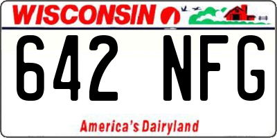 WI license plate 642NFG