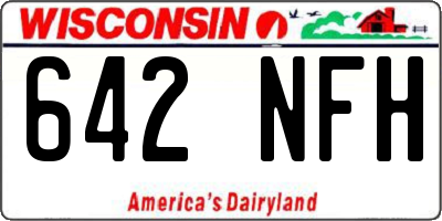WI license plate 642NFH