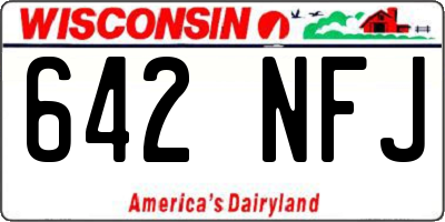 WI license plate 642NFJ