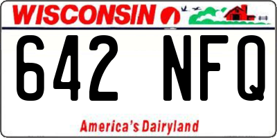 WI license plate 642NFQ