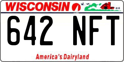 WI license plate 642NFT