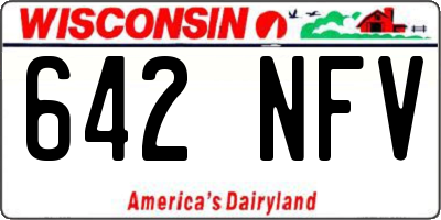 WI license plate 642NFV