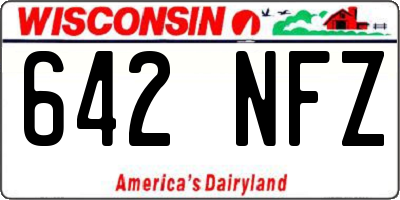 WI license plate 642NFZ