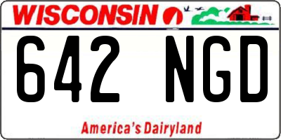 WI license plate 642NGD
